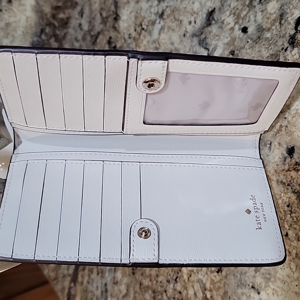 Kate Spade EUC Madison Large Slim Bifold Wallet (Meringue) - Picture 6 of 8